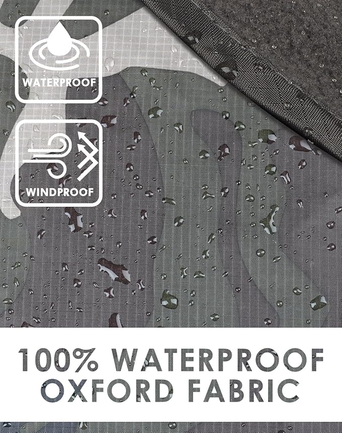 DUKUSEEK Hooded Stadium Blanket, Camouflage Waterproof Windproof Outdoor Fleece Blanket - Large (79x56), Portable, Wearable, Warm for Outdoor Hunting, Sporting Events…