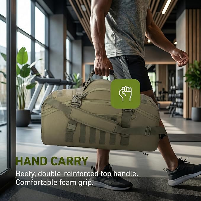 Gym Bag Duffle Bags Backpack Travel Duffle Bag with Weekend Overnight Bag for Outdoor Tactical Sports Travel Camping Hunting