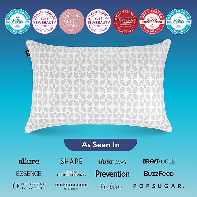 BLISSY Adjustable Memory Foam Pillow with Cooling Technology (Queen Size) - Oeko-TEX & CertiPUR-US