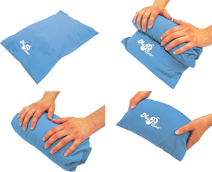 MyPillow Multi-Use Travel Pillow Compact Pillow for On-The-Go Comfort and Sleeping, Portable, Compact, Washable Pillow for Adult and Kids Neck Support [with God All Things are Possible]