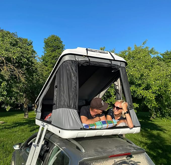 Space Model, High-Ceiling – Rooftop Tent Hard Shell 2-4 Person – Suitable for SUV Truck, RV, Car, Pickup – for Camping and Overlanding