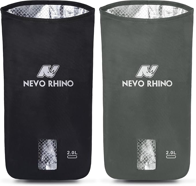 N NEVO RHINO 2PCS Water Bladder Insulator Bag, Protective Cooler Bag for 2L-3L Hydration Bladders, Insulated Water Bladder Sleeve Keeps Water Cool & Protects Bladders, Bladder is NOT Included