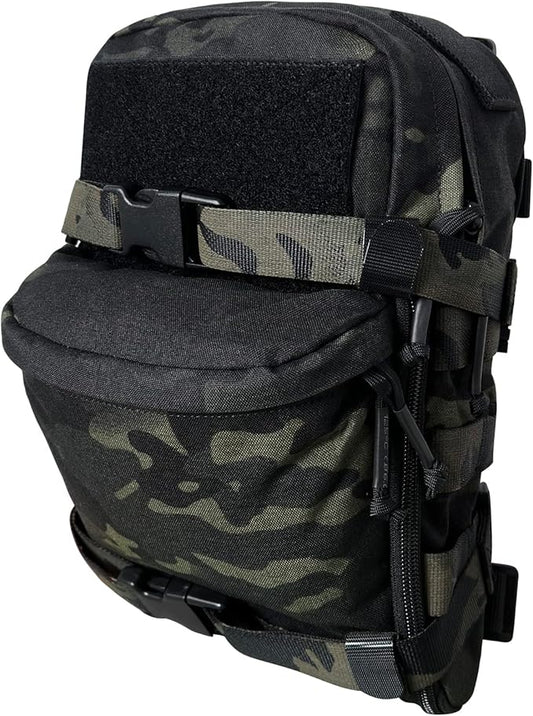 Tactical Hydration Backpack for 2L Hydration Bladder, Lightweight Hydration Backpack MOLLE Water Carrier for 2L Hydration Bladder Reservoir Pack for Hiking Biking Running Climbing