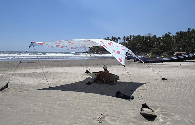 Neso Tents Grande Beach Tent, 7ft Tall, 9 x 9ft, Reinforced Corners and Cooler Pocket