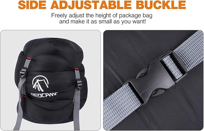 REDCAMP Nylon Compression Stuff Sack, 10L/17L/27L/40L Lightweight Sleeping Bag Compression Sack Great for Backpacking, Hiking and Camping,Blue/Yellow/Army Green/Black