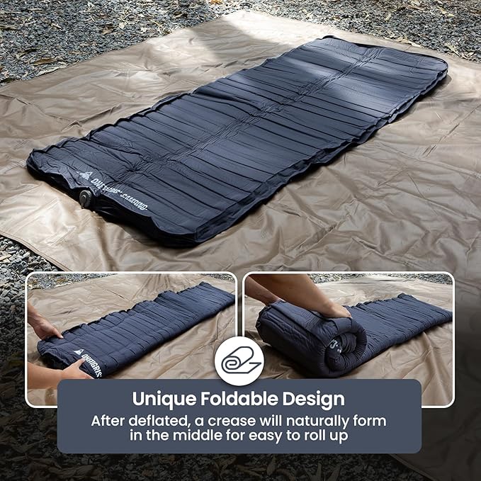 ONETIGRIS Dreamstar Single Air Mattress, Self-Inflating Sleeping Pad Foam for Camping, Backpacking, Car Trips, Travels, Air Bed with Patch-up Kit