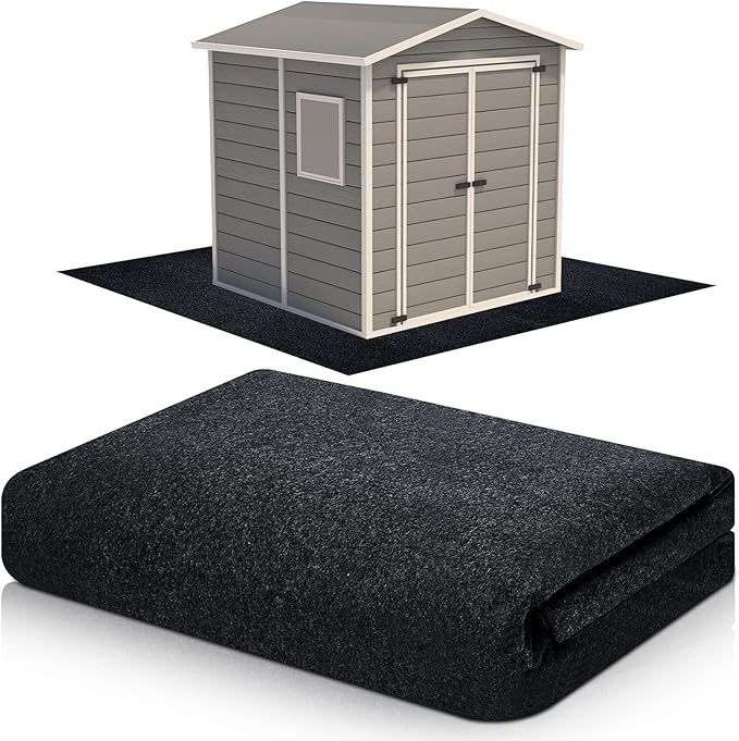 Haull Shed Floor Mat 4 x 3 ft Outdoor Waterproof Nonslip Durable Storage Sheds Protector Rug for Carport Patio Garage Garden Spring Summer Outdoor, Storage Shed Not Included