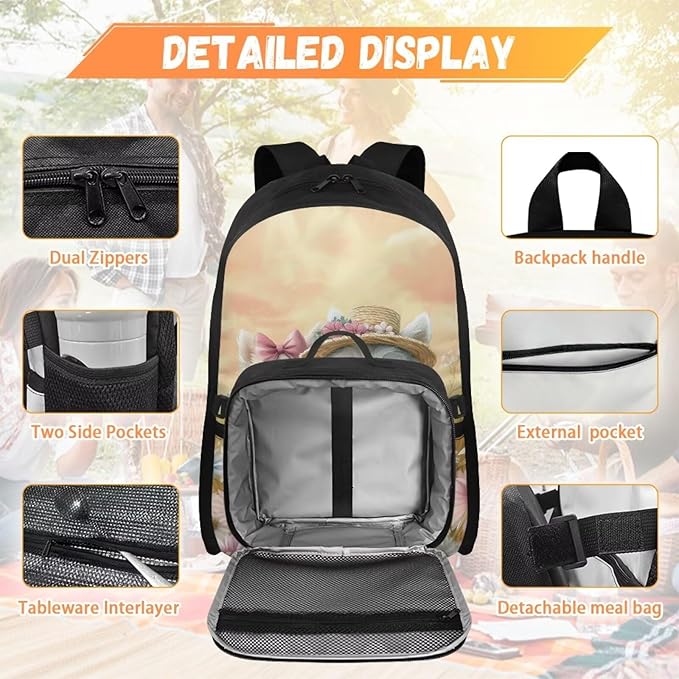 HUGS IDEA Floral Backpack for Girls with Lunch Bag Bookbag for Girls 6-8 Elementary School Backpacks 17 Inch School Bag for Teen Kids Rucksack for Hiking