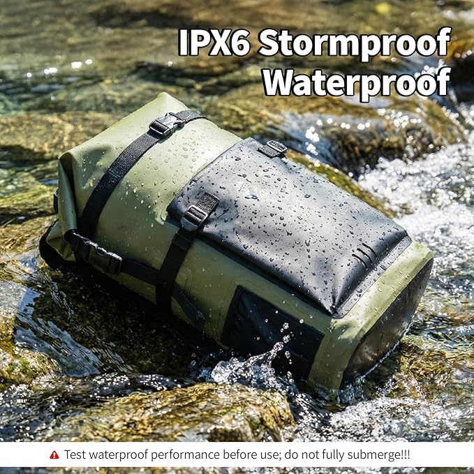 Waterproof Dry Bag,Heavy Duty Hiking Backpack Roll-Top Closure Bag for Kayaking, Hiking, Camping, Boating- Men/Women ﻿
