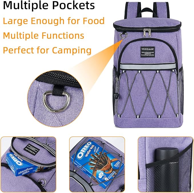 Backpack Cooler Backpack 26 Cans Insulated Leak Proof for Women Men Beach Camping Picnic Fishing Hiking Lunch Backpack Waterproof Cooler