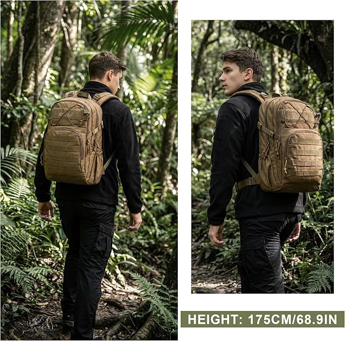 Mardingtop Military Tactical Backpack for Men 28L Molle Rucksack Army Backpack EDC Daypack for Hiking,Travel,Camping, Hunting