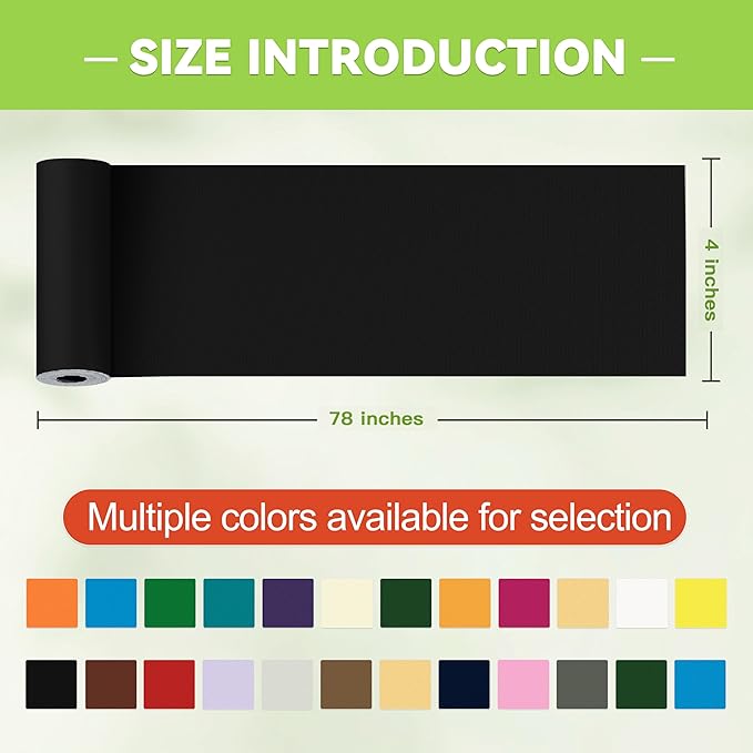 4x78in Nylon Repair Tape，Tent Repair Kit，Self Adhesive Waterproof Fabric Repair Tape for Tent, Umbrella, Sleeping Bag, Down Jackets,Knapsack.（Black）