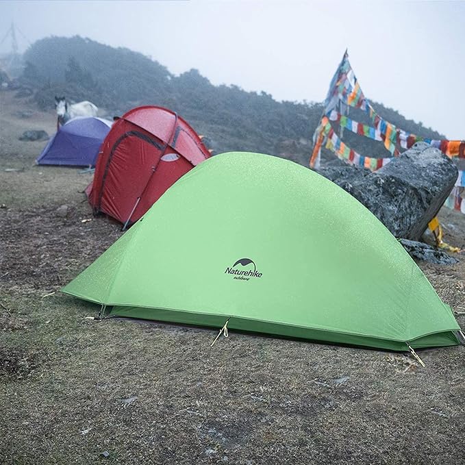 Naturehike Cloud Up 1 Person Tent, Lightweight Backpacking Tents for One Man, Waterproof Ultralight One Person Tent for Camping Hiking Backpacking
