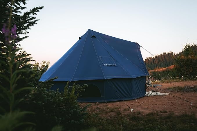 WHITEDUCK Regatta Canvas Bell Tent - w/StoveJack, Waterproof, 4 Season Luxury Camping and Glamping Yurt Tent Outdoor