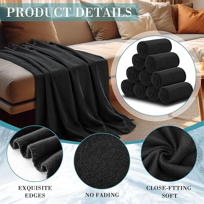 Macarrie 30 Pcs Hiking Gear Set, Include 10 Sleeping Bags for Adults Teens Kids with Compression Sack, 10 Warm Fleece Blankets and 10 Drawstring Bags for Camping Gear Homeless Supplies
