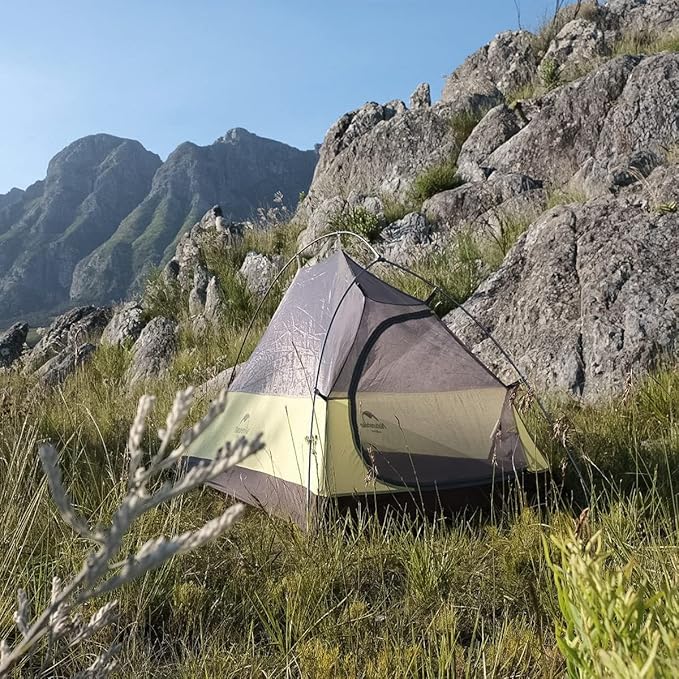 Naturehike Cloud Up 1 Person Tent, Lightweight Backpacking Tents for One Man, Waterproof Ultralight One Person Tent for Camping Hiking Backpacking