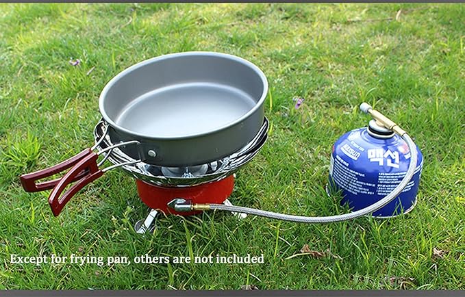Aluminum alloy Non-Stick Medium Frying Pan with Folding Handle for Outdoor Camping Picnic Hiking