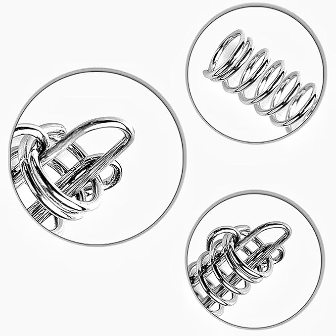 2Pcs Dog Leash Shock Absorbing Buffer Tension Spring Training Sun Shade, Heavy Duty Stainless Steel 304 Tent Rope Fixed Buckle Drawbar Spring (S)