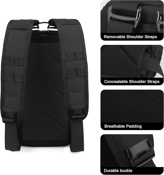 Mardingtop Small Tactical Backpack,Molle Military Rucksack Daypack for Backpacking Camping Hiking Traveling,18L Backpack