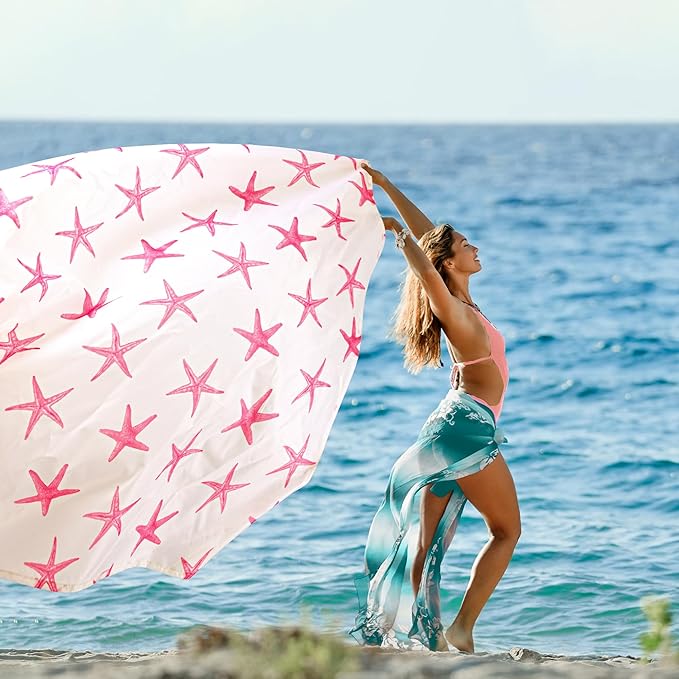 Beach Blanket Waterproof Sandproof Oversized, 110''×118'' Extra Large Beach Mat Sand Free, Lightweight Compact Foldable Picnic Blanket w/ 4 Stakes & Pockets for Camping, Travel, Beach Accessories