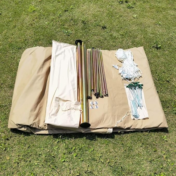 Dream House Large Spacious Outdoor Waterproof Cotton Canvas 4 Season Camping Tent for 10 Persons