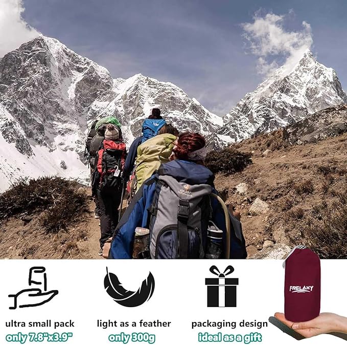 Frelaxy Sleeping Bag Liner, XL Travel Sheet & Camping Sheet for Backpacking, Hotel, Hostels & Traveling, Comfy & Easy Care, Full-Length Zipper/No Zipper, 4 Seasons Warm Cold Weather