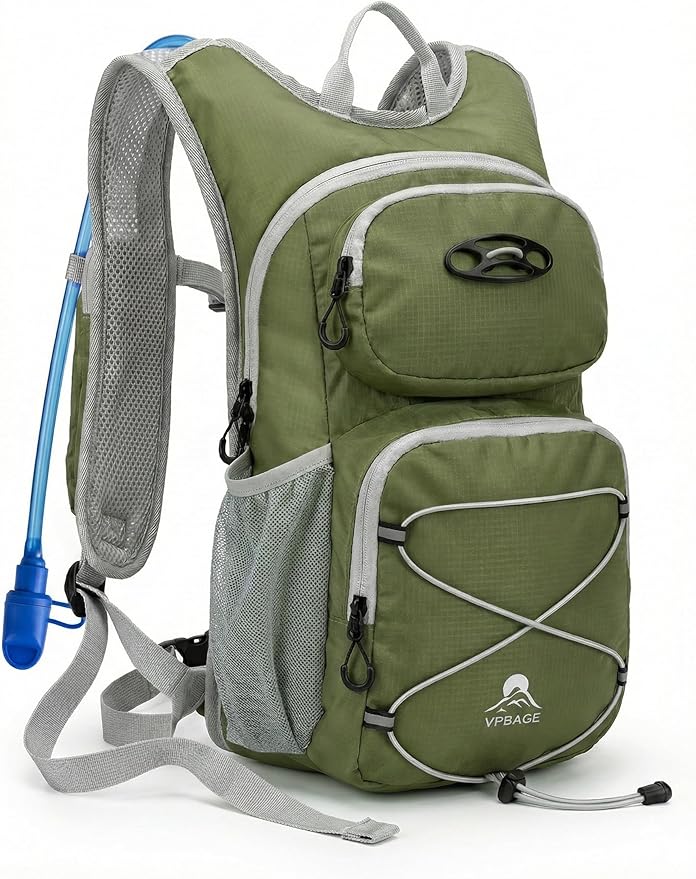 Hydration Hiking Backpack, Water Hiking Backpack, Hydration Backpack with 15l Water Bladder, Runinnng Backpack for Men Women for Cycling Campling