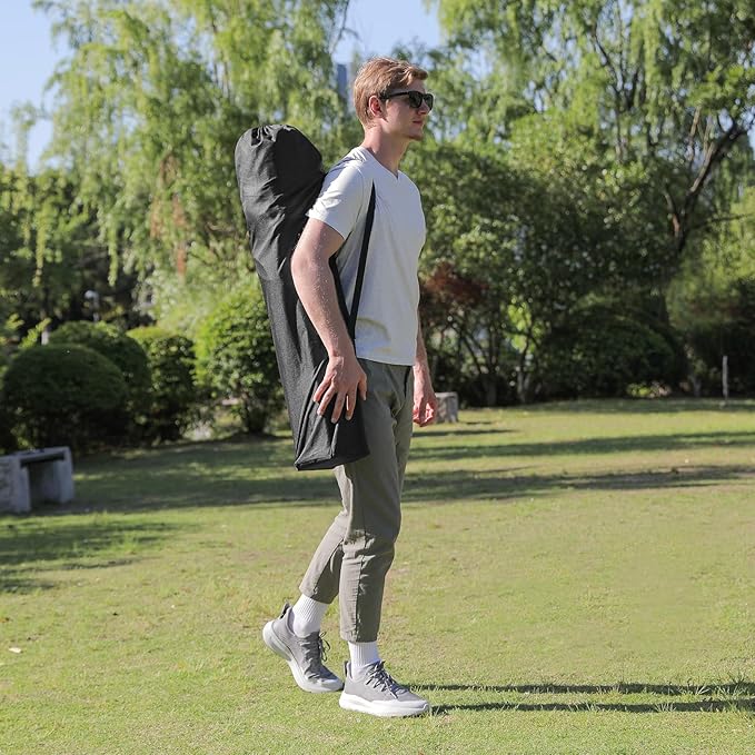 Oversized Camping Chairs 2 Pack - 450lbs Support Heavy Duty Folding Camp Chair Wide Portable Outside Collapsible Chairs with Carry Bag,Cooler,Cup Holder for Outdoor,Lawn,Sports,Baseball,Soccer-Black