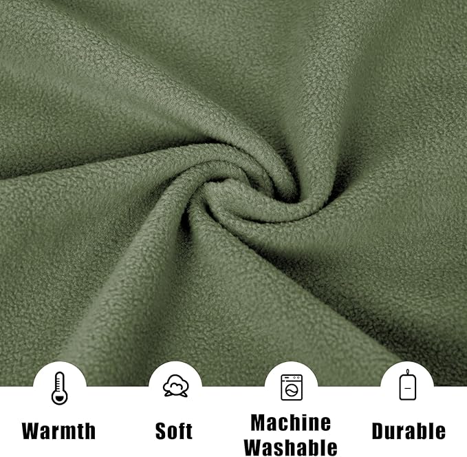 Fleece Camping Blanket, Large Poncho Wearable Blankets, Soft, Warm & Cozy, Lightweight, Portable, 74.5 in * 63 in, for Outdoors, Stadium, Concerts, Travel, Sports, Hiking, Beach, Sofa, Festival
