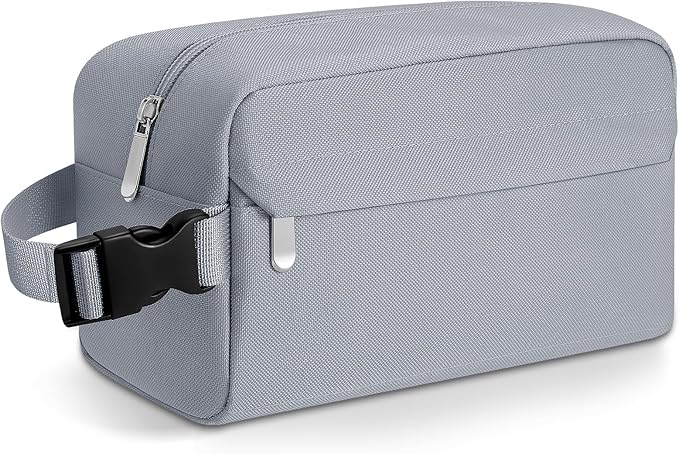 Small Insulated Snack Bag Lunch Bag for Kids Lunch Box, Collapsible [3L/5-Can] Reusable Lunch Bag Cooler Bag for Bottle with Handle Buckle for Work School Travel, Gray