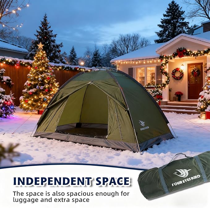 7.2 × 4 × 4 Feet Single Backpack Tent, Waterproof Camping and Hiking Tent can be Used by One Person, Light and Durable