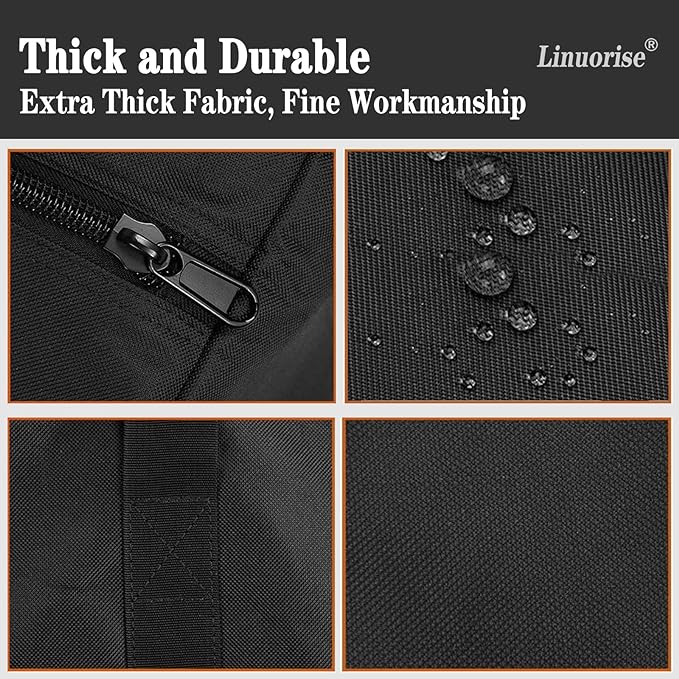 BBQ Tools Storage Bag, Grill Accessory Storage, Grilling Tools Storage, Tools Storage for Grill Utensil,Carry Bag for Outdoor Camping Barbecue, Extra Large Capacity, Can Hold BBQ Tools up to 24"