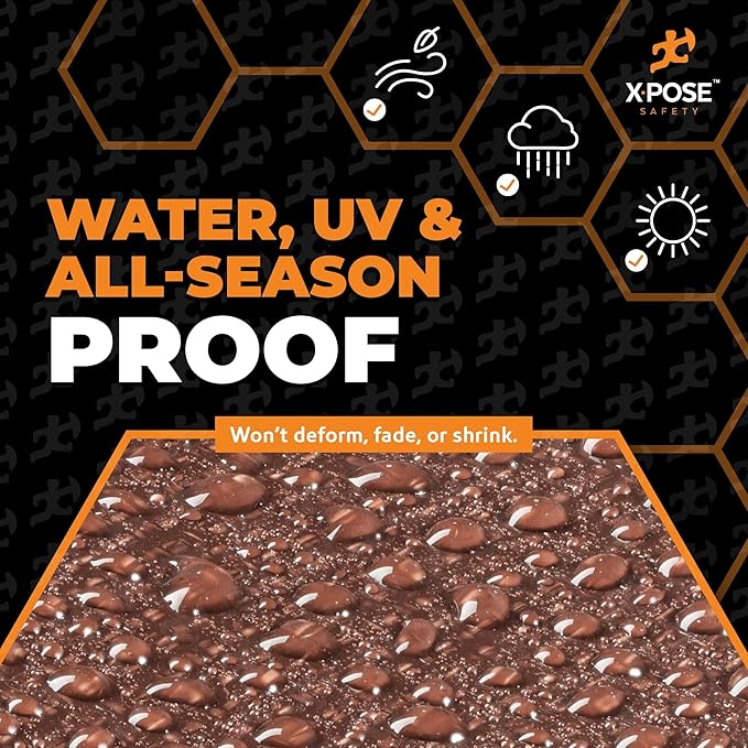 Xpose Safety 5' x 7' Ultra Heavy Duty Tarp (2-Pack) - 20 Mil Waterproof Tarps for Camping, Outdoor Adventures & Tent Cover, UV Protection, Reinforced Corners, All-Weather Durability