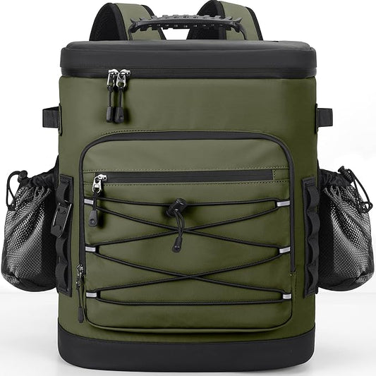Large 52cans Cooler Backpack, Insulated, Waterproof, Leak Proof, 30L Large Capacity