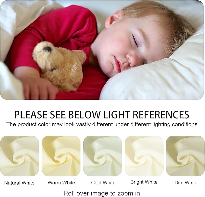 NTBAY Zippered Silk Satin Toddler Pillowcases - 2 Pack Hidden Zipper 13x18 Pillowcases - Luxury and Silky Baby Travel Pillow Covers, White