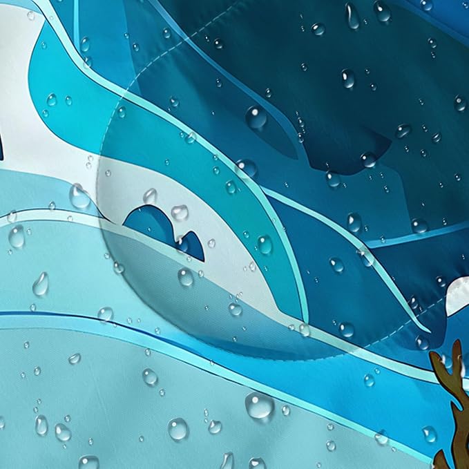 Kids Sleeping Bag for Boys Girls,Cartoon Blue Unicorn Print-Lightweight Warm Portable Outdoor Indoor-Waterproof Cold Weather Resistant Sleeping Bag for Camping Hiking