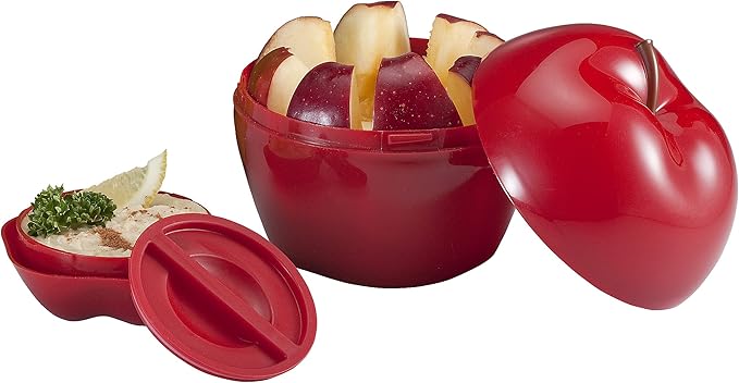 Hutzler Snack Attack Containers: Apple, Carrot, Grapes, Celery To-Go