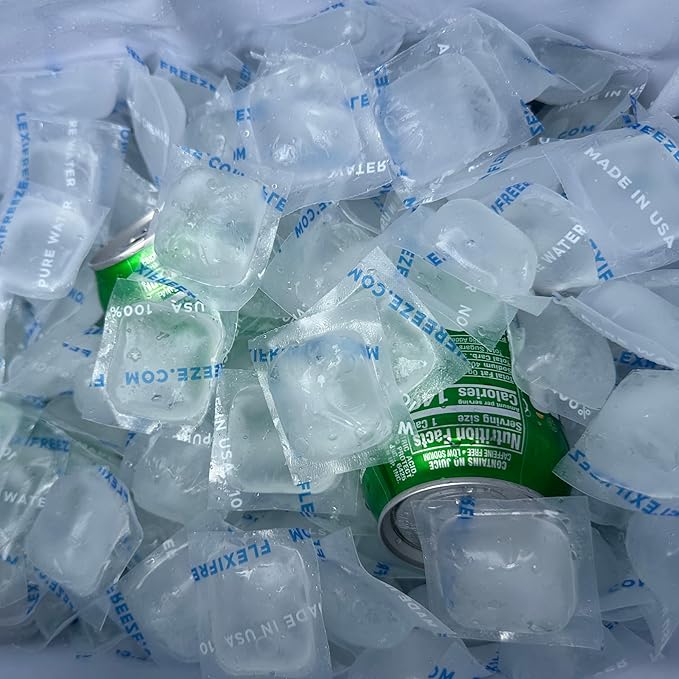Cooler Cubes 5 lb Bag of Ice - Refreezable Reusable Ice Cubes