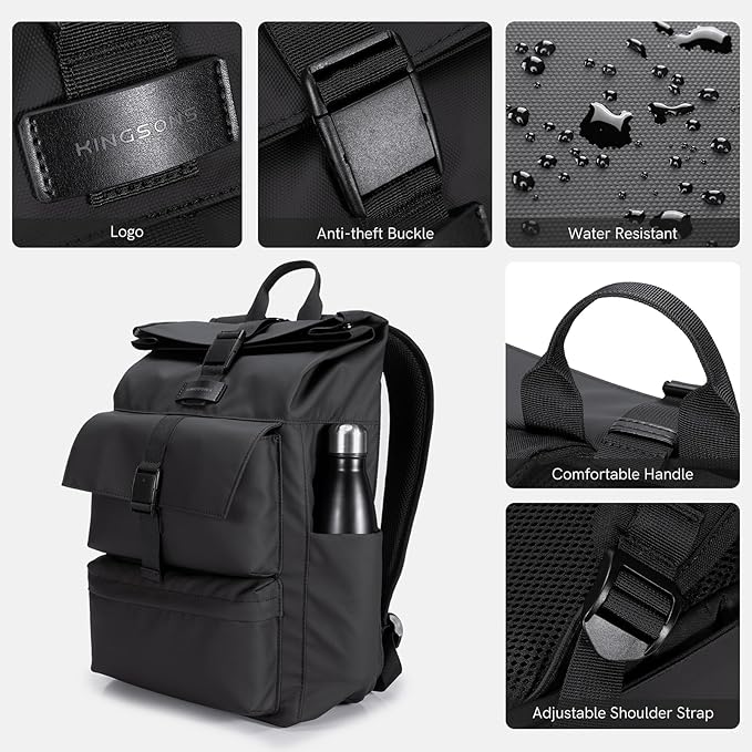 Kingsons Travel Laptop Backpack, Anti Theft Lightweight Backpacks，Waterproof Backpack Casual Daypack Computer Bag Gift