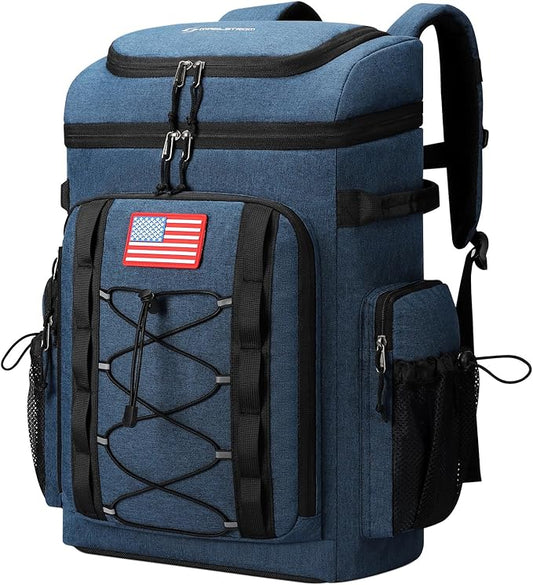 Maelstrom Backpack Cooler,Soft Lightweight Leakproof Cooler Backpack,Men Women 35/50 Can Insulated Cooler Bag,Keeps Hot/Cold for Up to 16 Hours,Perfect for Camping, Beach