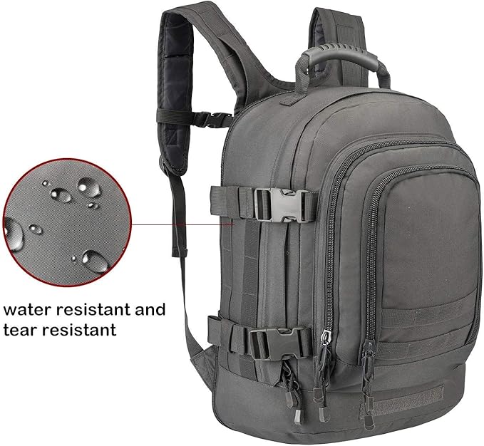 Greencity Laptop Backpacks Tactical 3 Day Expandable Bug Out Bag Classic Case Travel Hiking，Gray