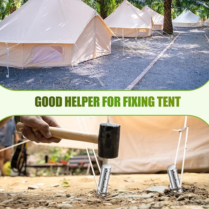 Gisafai 12 Pcs 40 Inch Ground Rebar Stakes Heavy Duty Ground Anchors Steel Plant Support Garden Stake Long Straight Metal Spikes with Chisel Point End for Concrete Timber Garden Plant Tent