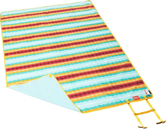 GRAND TRUNK Meadow Mat Large - Waterproof Outdoor Blanket for Picnic, Beach & Camping, Stakes Included (Horizon)