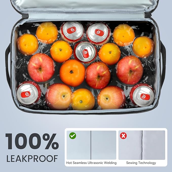 Cooler Backpack, 36 Cans Multifunctional Leakproof Cooler Backpack with Padded Top Handle, Mesh Pocket for Camping BBQ
