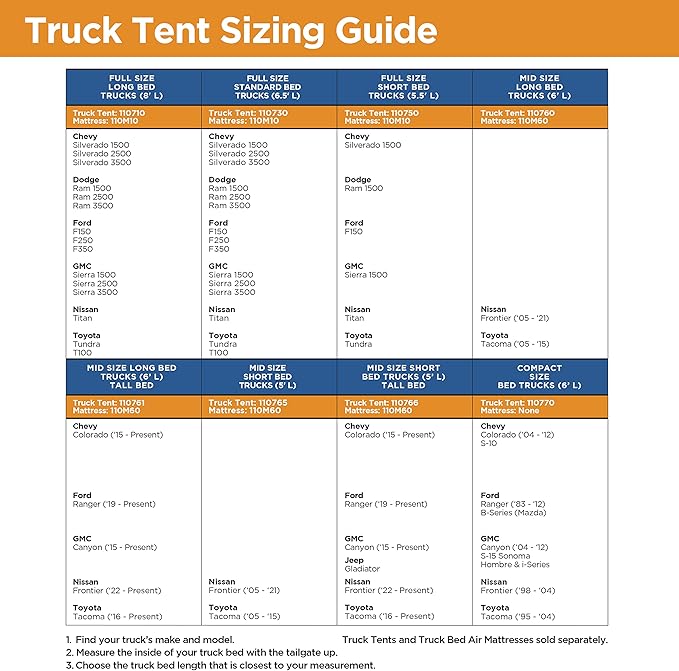Rightline Gear Truck Bed Air Mattress With Built-In Pump