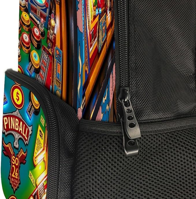 Rucksacks Lightweight Multipurpose Anti-Theft Cartoon Pinball Orange Shoulder Bag Big Capacity Laptop Book Bag Rucksack With Padded Straps