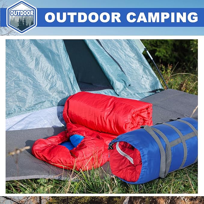 5 Pack Compression Stuff Sack 5 Assorted Size Sleeping Bag Stuff Sack Ultralight Sleeping Bag Cover Space Saving Gear for Travel Outdoor Camping Hiking Backpacking