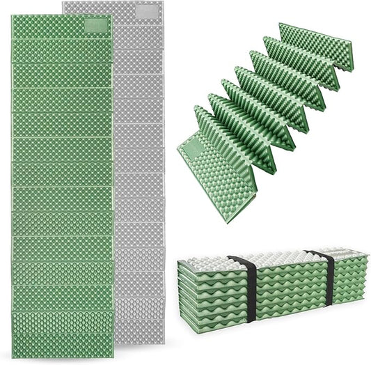 Camping and Backpacking Foam Sleeping Pad Waterproof Soft Ultralight for Adults and Kids Closed Cell Folding Easy Storage Warmth and Moisture Protection Sleeping mat