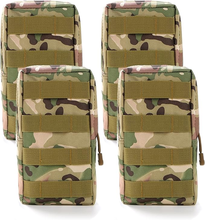 Gogoku 4-Pack Molle Pouch Tactical Molle Pouches Compact Utility EDC Waist Bag Pack