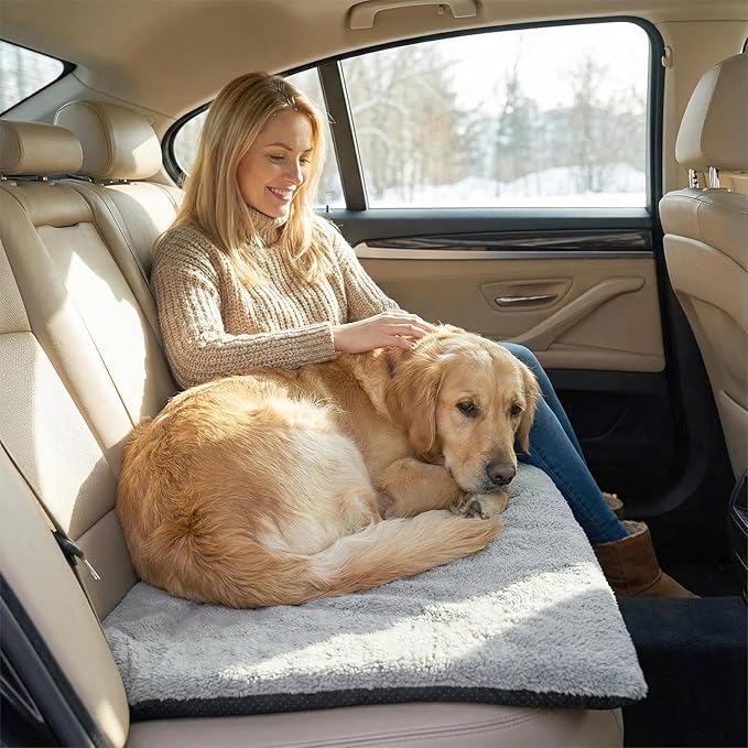 Self Warming Pet Bed | Insulated Warm Non Electric - Self Heating Pad for Cats Dogs - for Puppy Sleeping Indoor Outdoor Living Room Bedroom Balcony Couch Kennel Cold Weather